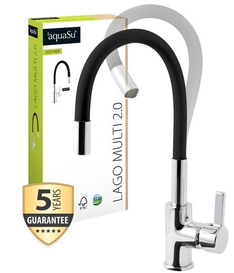 BINNENKORT BESCHIKBAAR — AquaSu Lago Multi 2.0, Doe-het-zelf en Bouw, Sanitair, Ophalen of Verzenden, Nieuw, Inox, Kraan