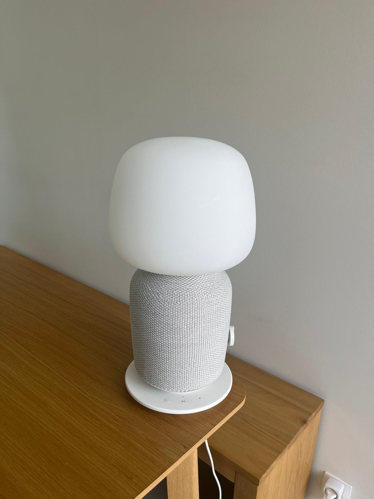 IKEA SYMFONISK Tafellamp met Sonos Speaker (Gen 2) Wit, Wit, Ophalen, Zo goed als nieuw, IKEA