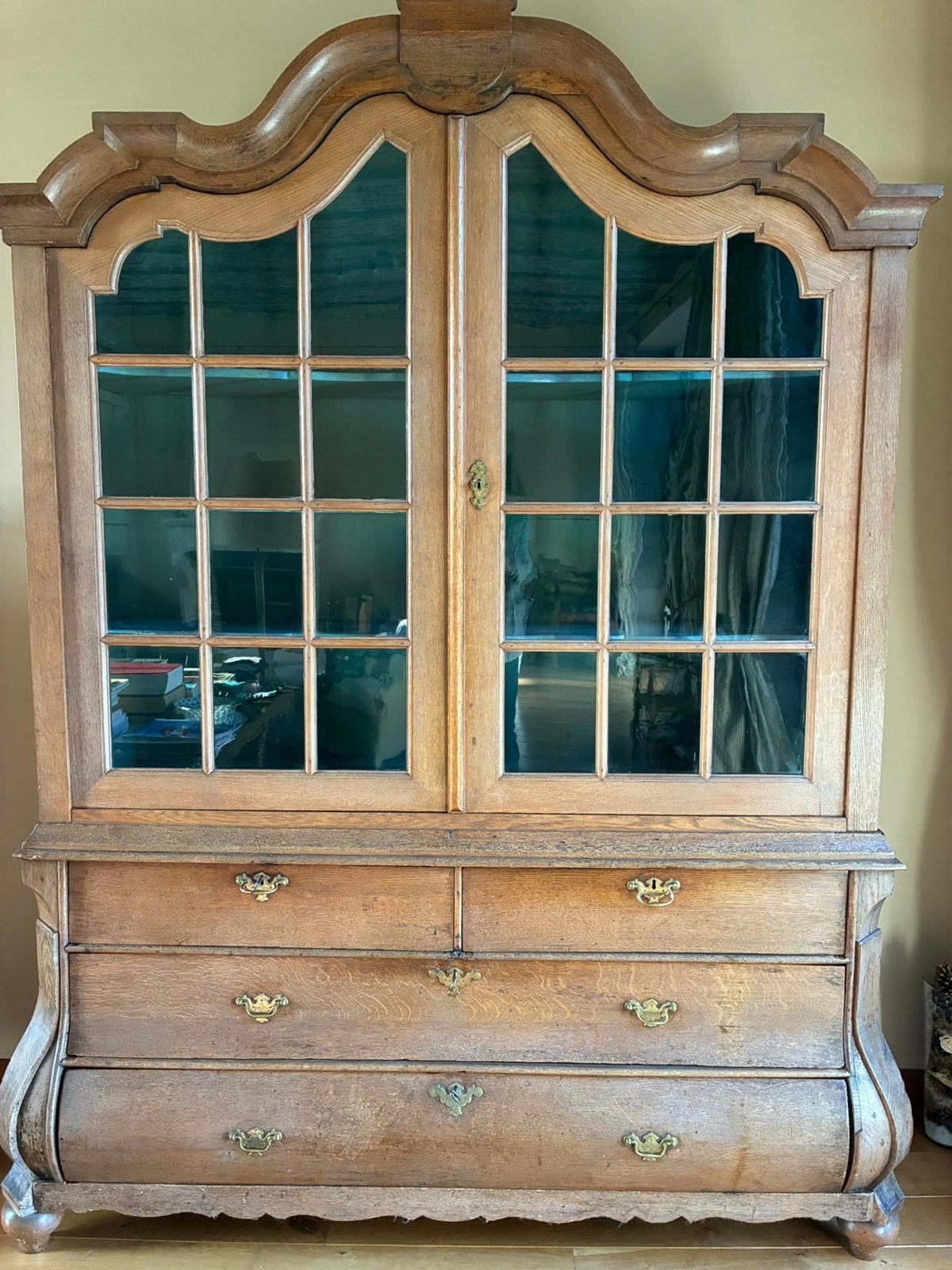 Vitrine hollandaise 18e, 150 à 200 cm, Enlèvement, Utilisé, 200 cm ou plus