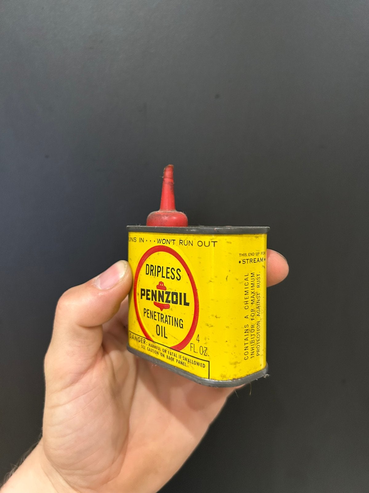 Oliekankje olieblik olie blik olieblik Pennzoil, Verzamelen, Ophalen of Verzenden