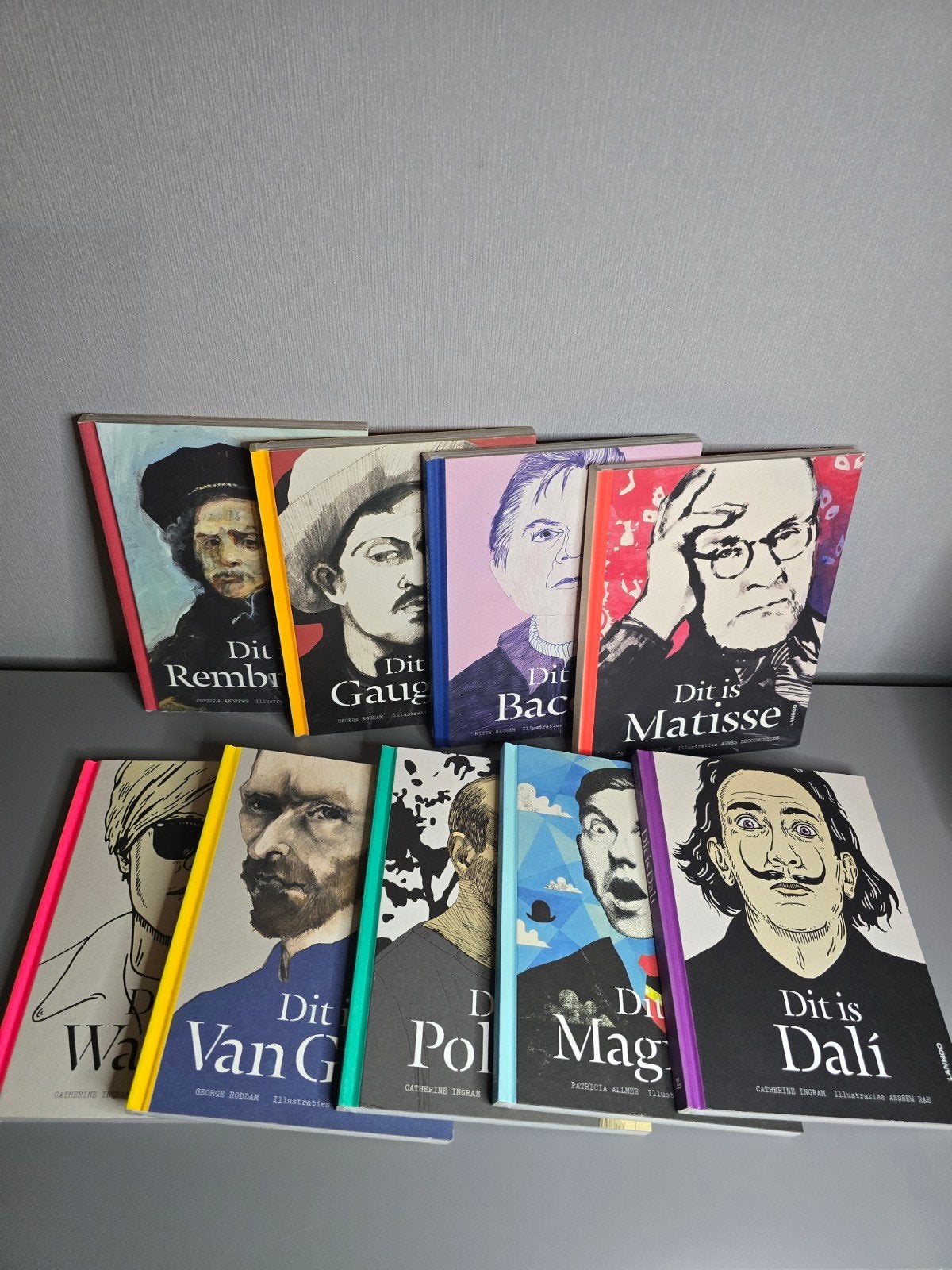 Lot: 9 kunstboeken Dit is -: verschillende kunstenaars, Livres, Art & Culture | Arts plastiques, Enlèvement ou Envoi, Neuf, Peinture et dessin