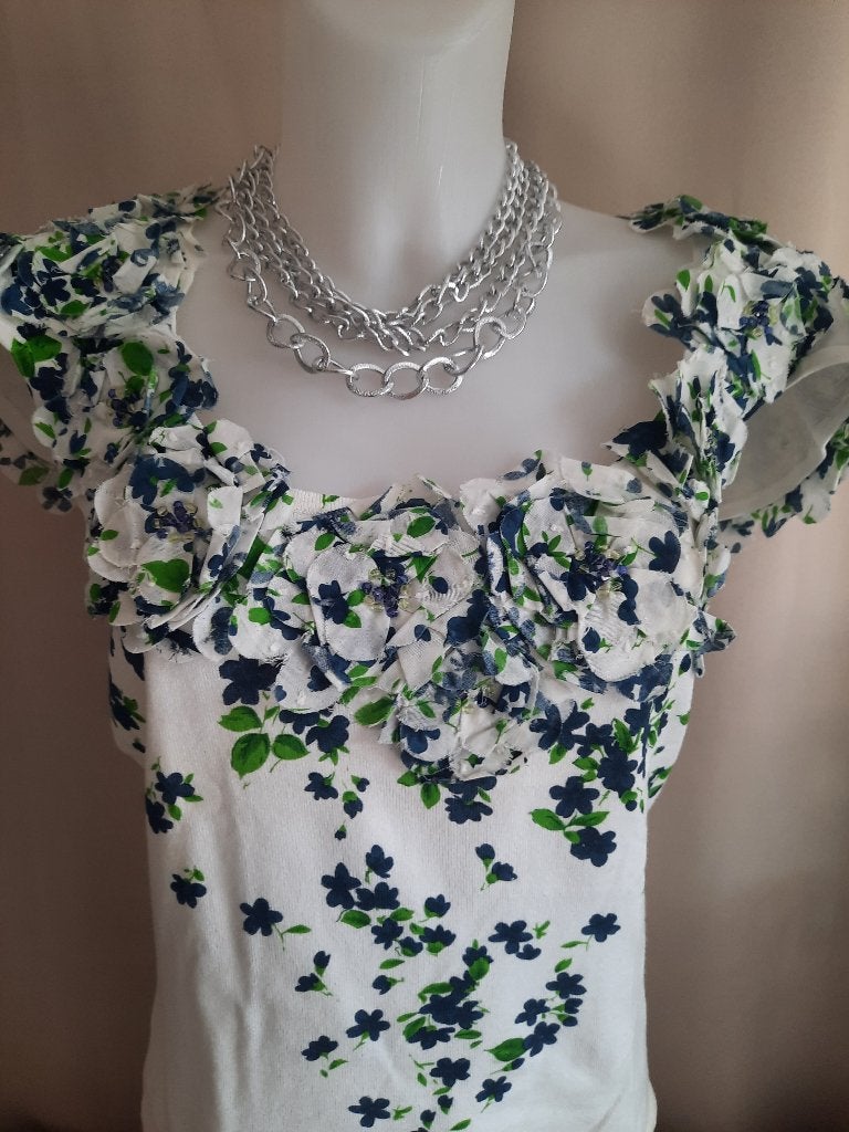 Wit truitje Léo Guy L/XL, Kleding | Dames, Wit, Maat 42/44 (L), Zo goed als nieuw, Léo Guy