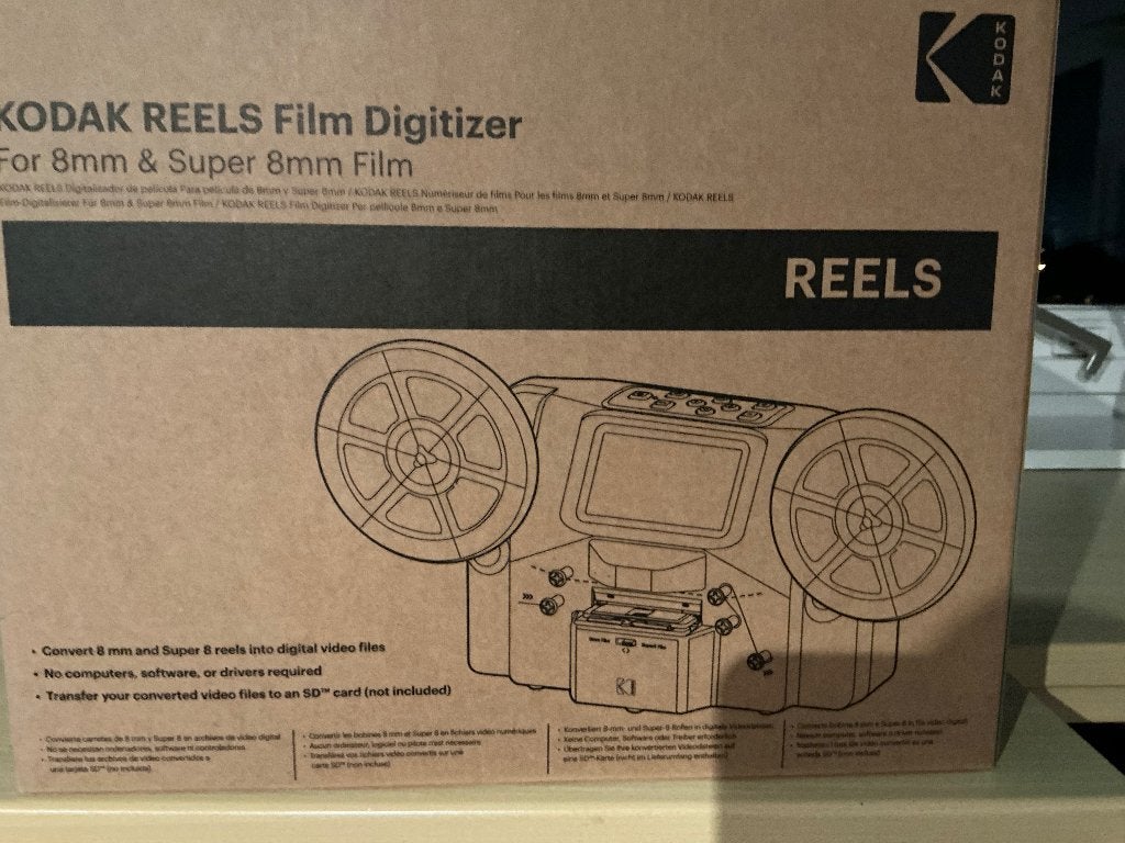 kodak reels film digitizer, Enlèvement, Film 8 mm
