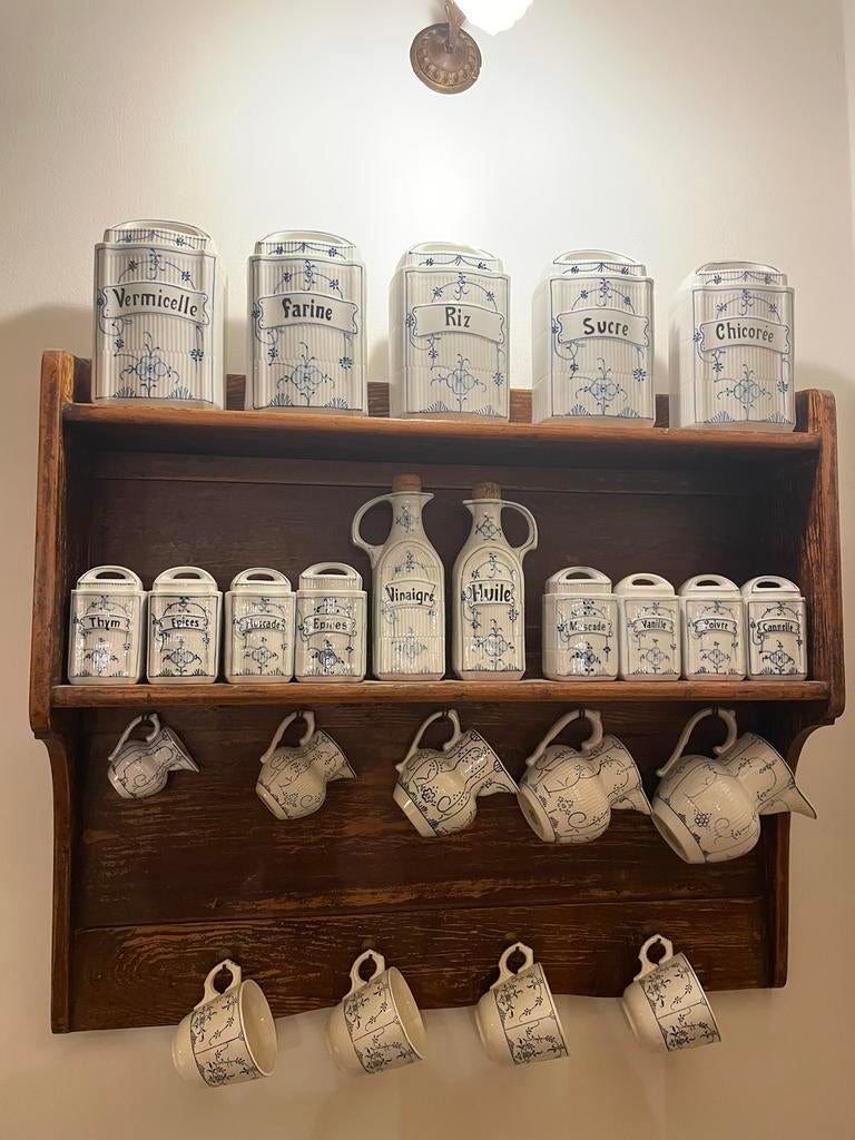 Wandrek met o.a. Boch La Louvière en Boch Meissen servies, Ophalen of Verzenden