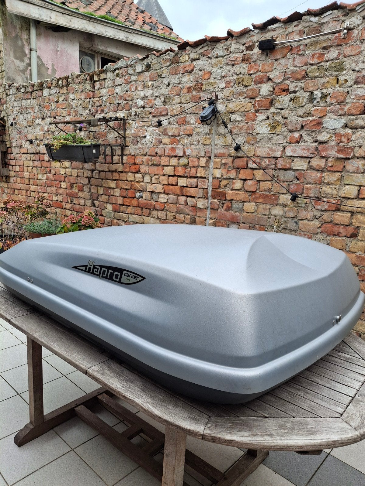 Hapro Carver 4.4 dakkoffer – zilver/grijs, Auto diversen, Ophalen, Gebruikt