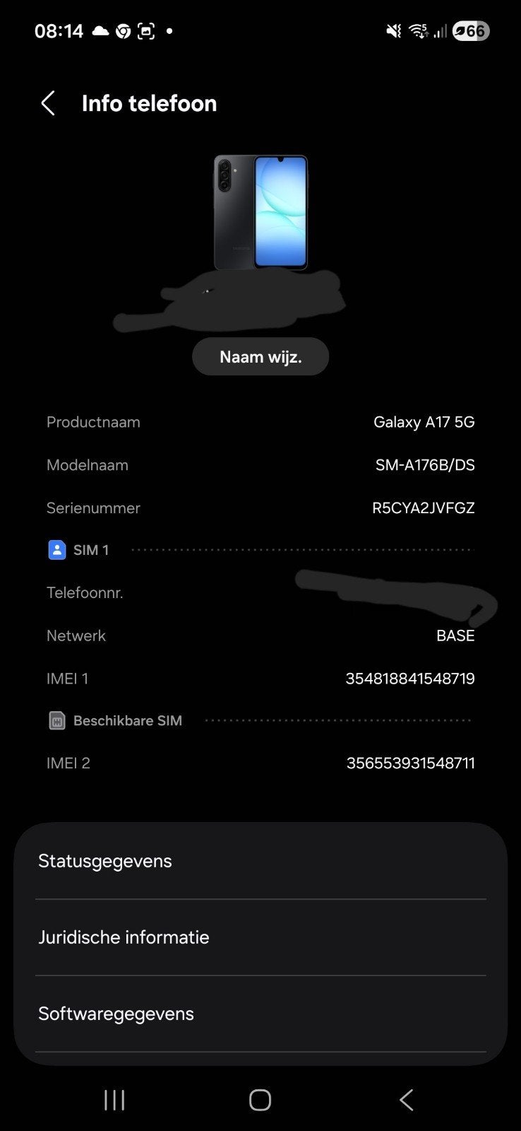 Samsung Galaxy  a 17 4 maand oud perfecte staat, Telecommunicatie, Ophalen