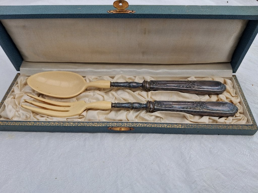 Art nouveau serveer bestek, Antiek en Kunst, Antiek | Bestek, Ophalen of Verzenden