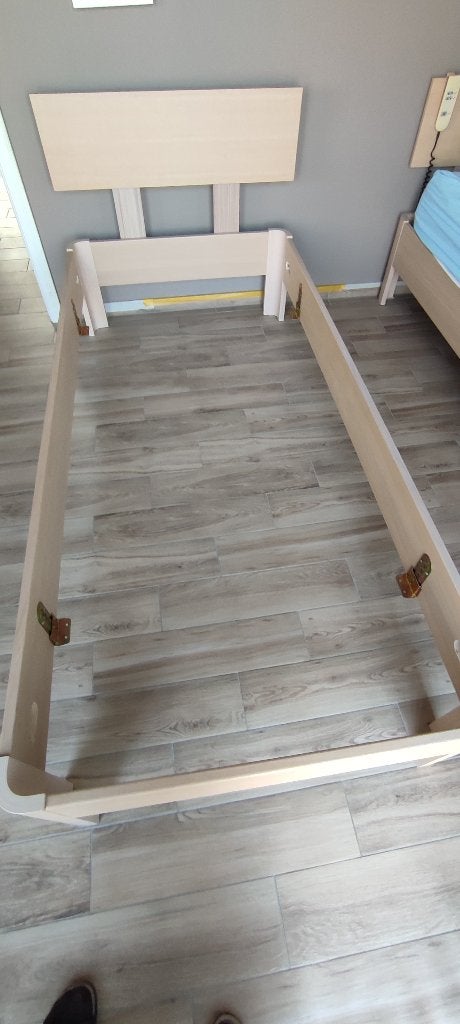 CADRE DE LIT JOOKEN VENTOUX, Maison & Meubles, 90 cm, Beige, Une personne, Enlèvement