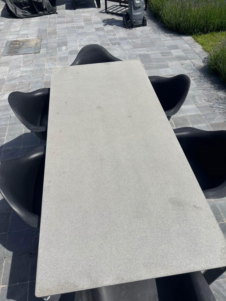 Table extérieure + chaises, Enlèvement, Utilisé, Métal