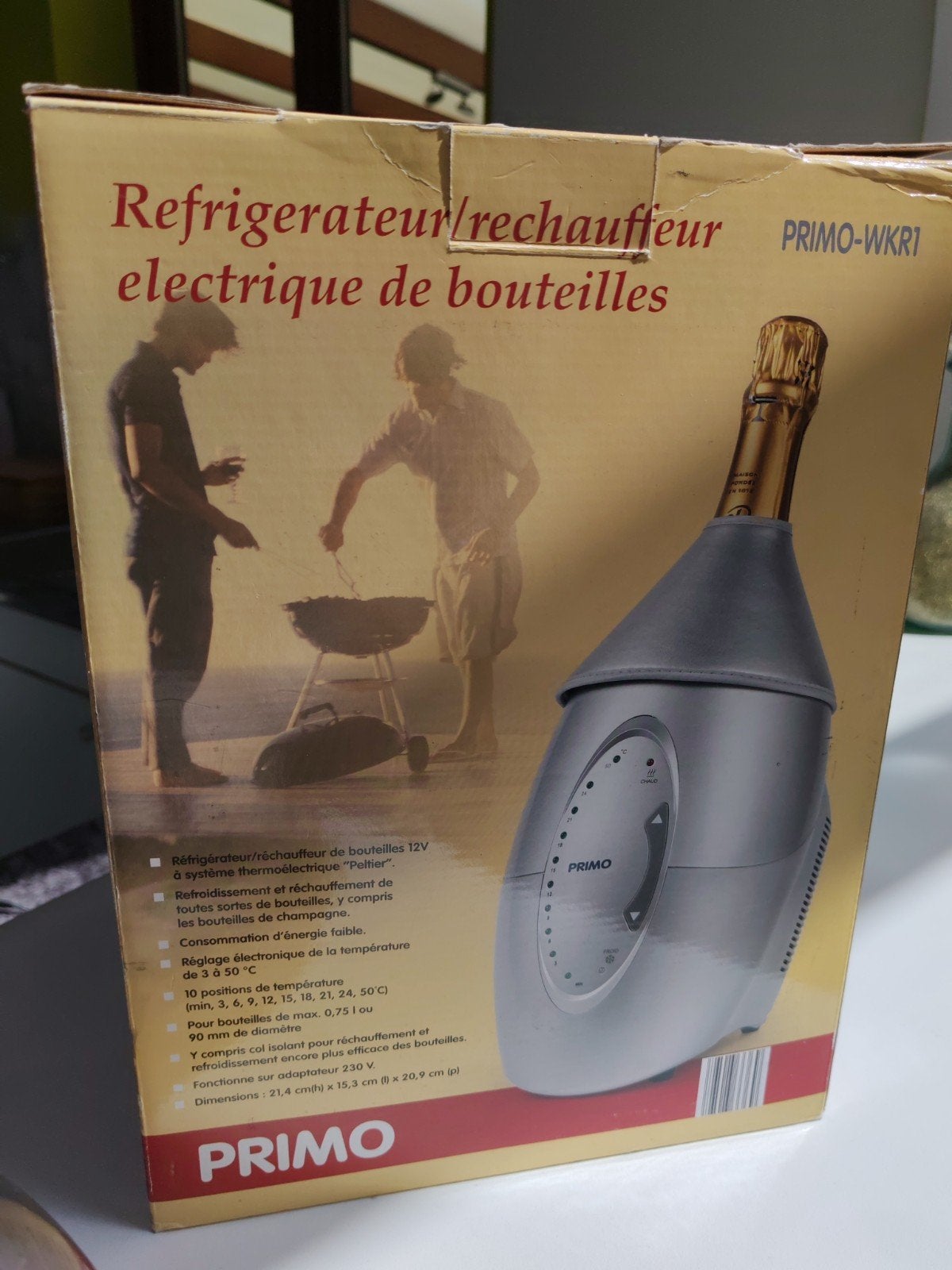 Rafraîchisseur de bouteille neuf !, Enlèvement