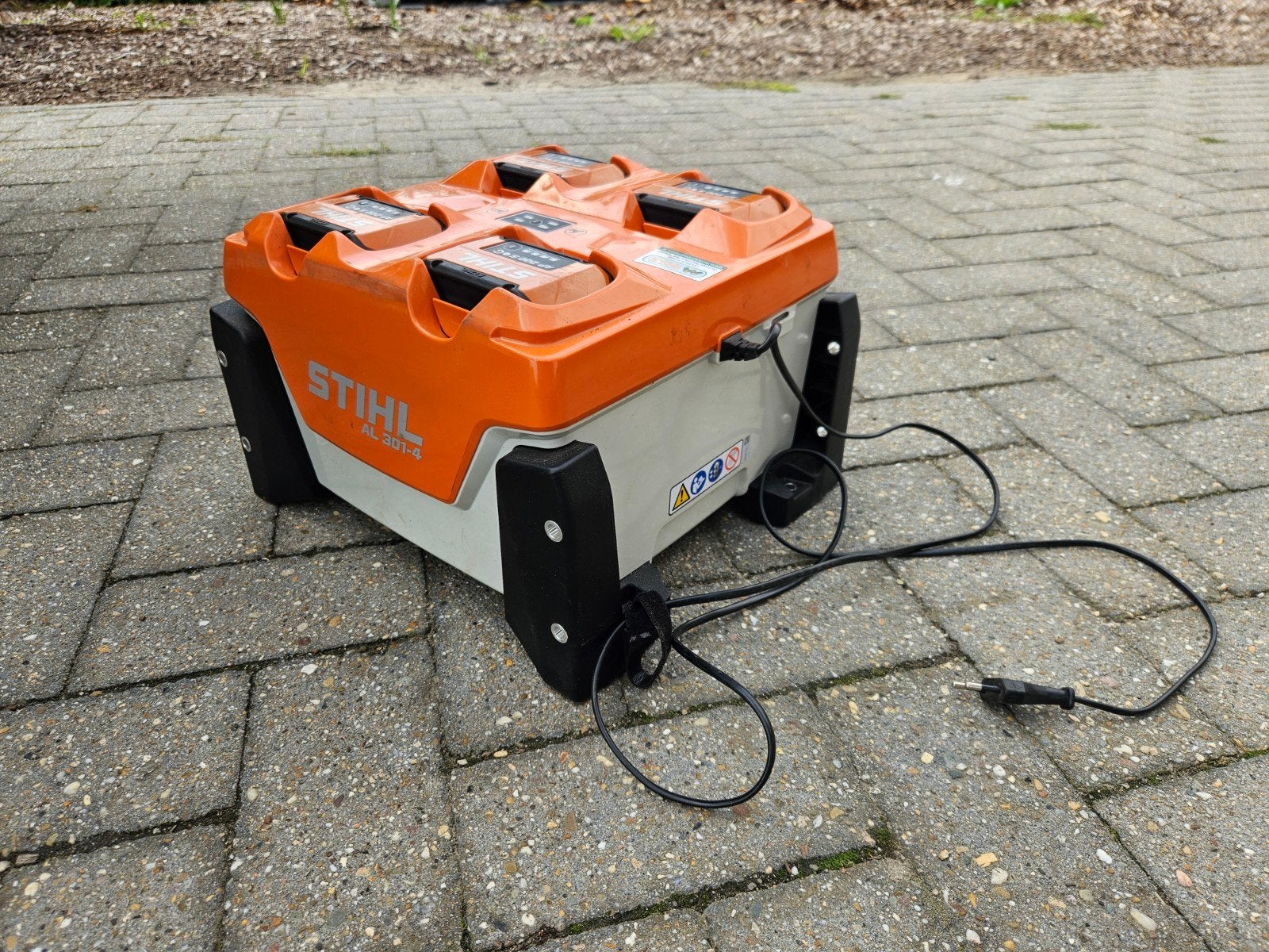 stihl multilader+accu's, Enlèvement, Comme neuf