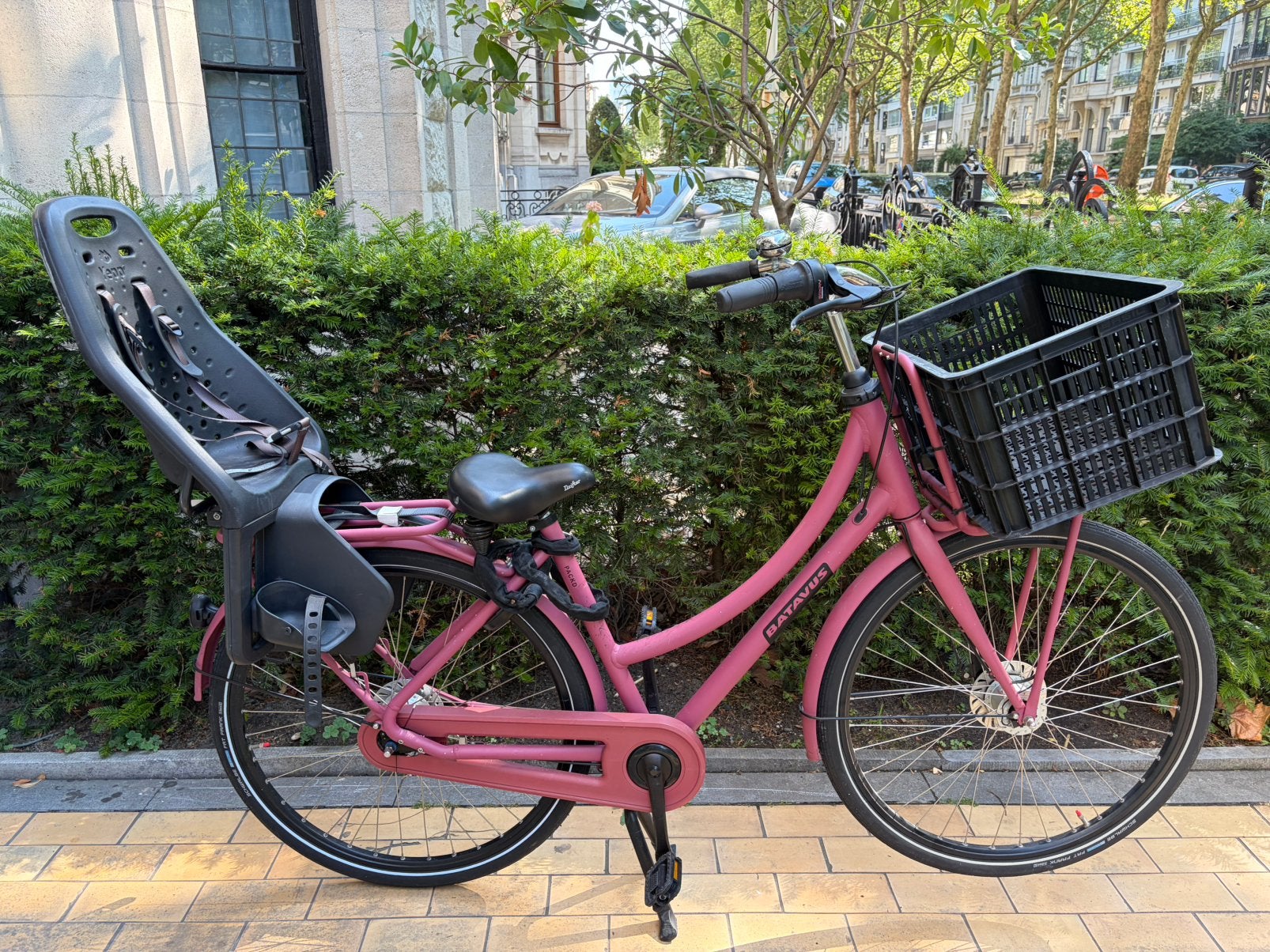 Batavus Packd damesfiets roze, Fietsen en Brommers, Ophalen, Batavus, Zo goed als nieuw, Mandje