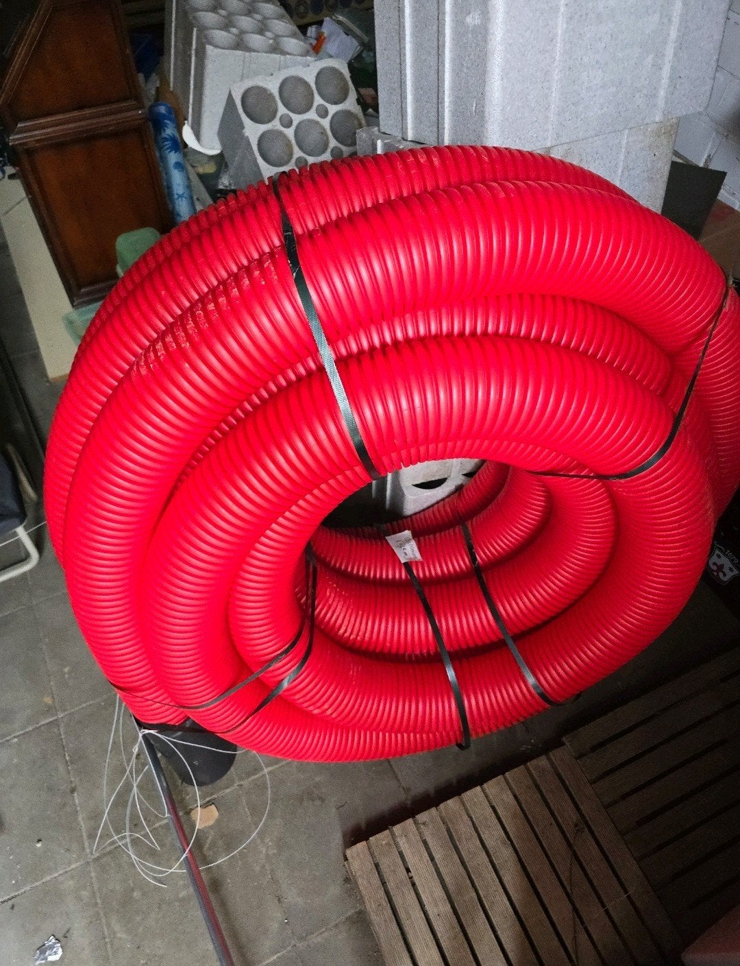 trekbuis wachtbuis flexibel 125mm lengte 25m, Ophalen, PVC