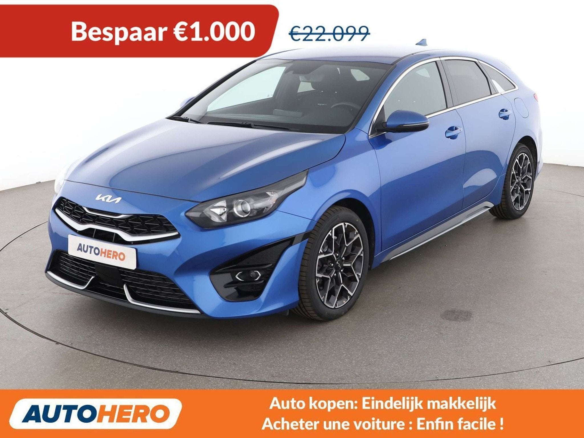 Kia ProCeed / pro_cee'd 1.5 TGDI GT Line (bj 2023), Auto's, Kia, Voorwielaandrijving, Gebruikt, Zwart, Blauw