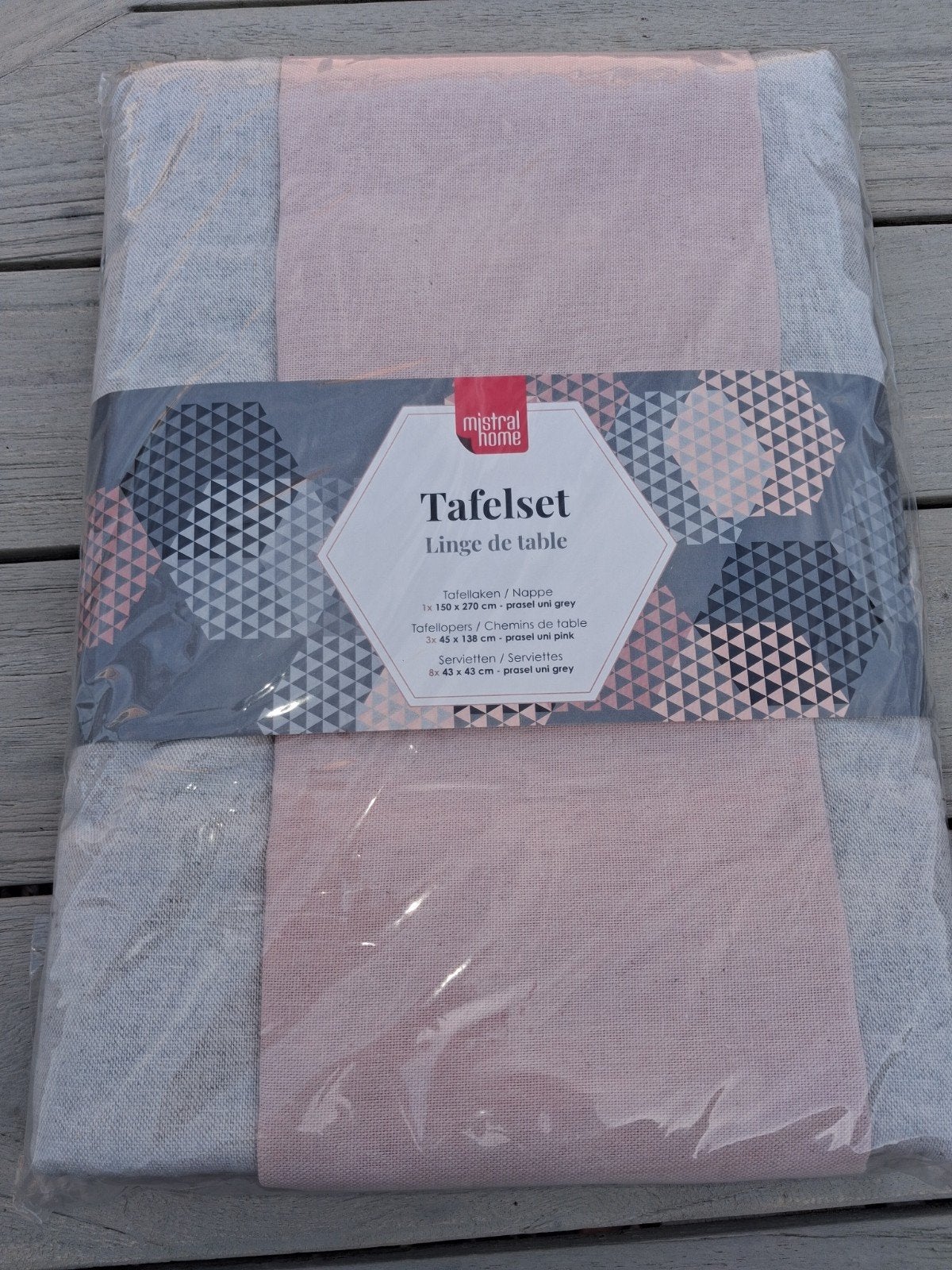 Tafellinnen..laken, 3 lopers en 8 servietten.Nieuw., Huis en Inrichting, Tafelkleden, Ophalen, Nieuw, Katoen