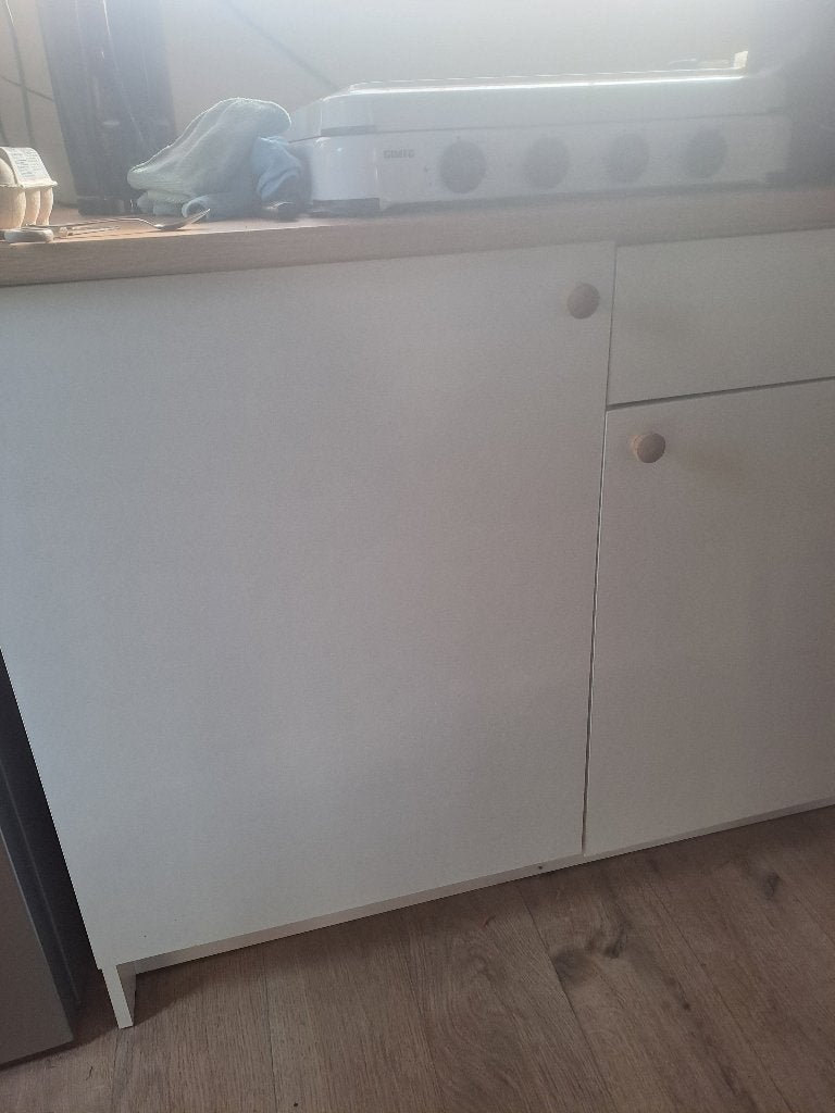 Keuken kastjes met werkblad, Ophalen, Wit, 150 tot 200 cm, Zo goed als nieuw