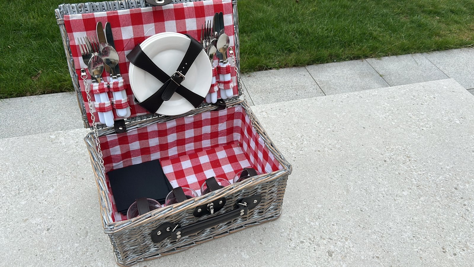 Rieten picknickmand nieuw, Ophalen, Nieuw
