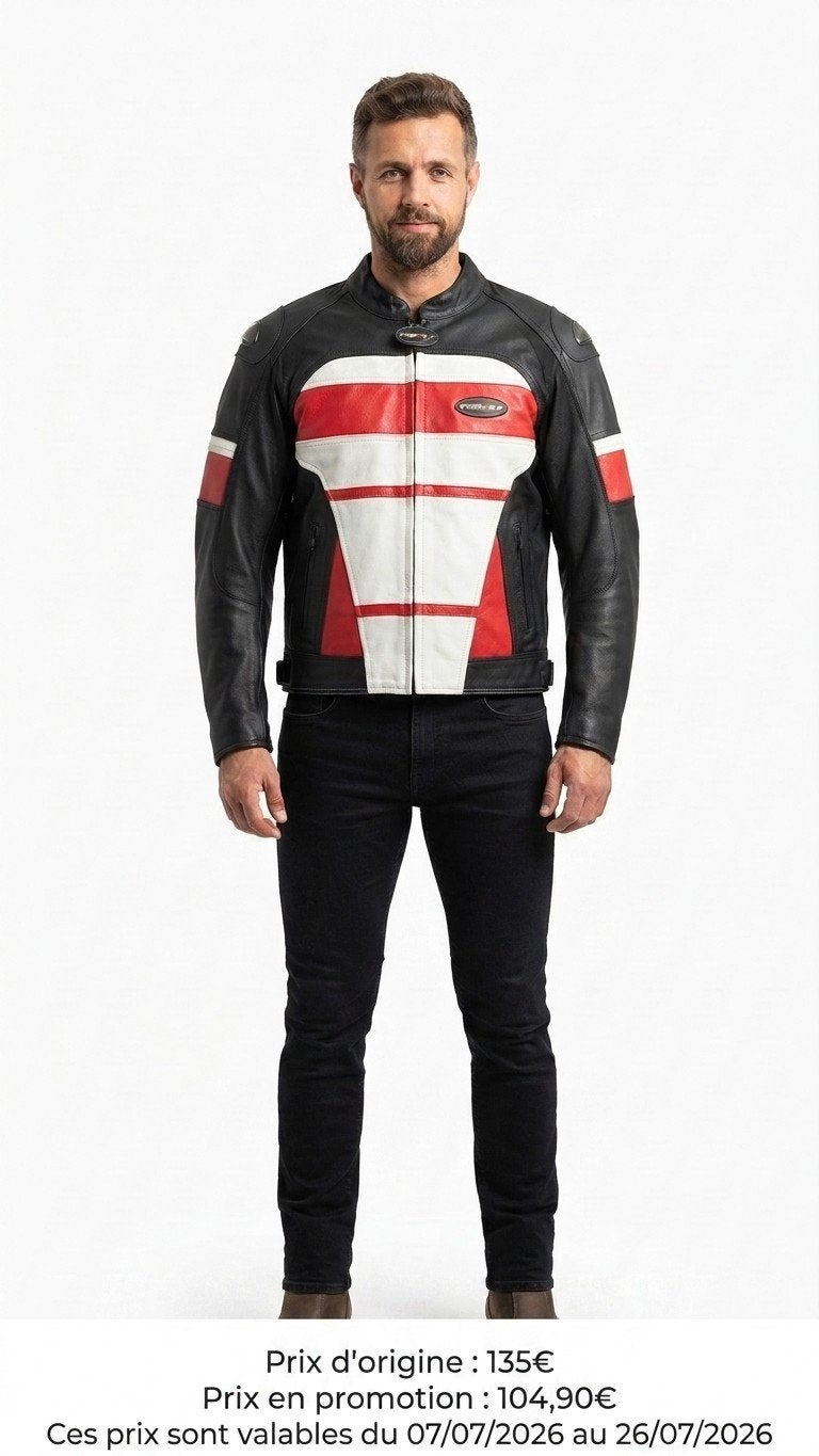 Nieuwe leren motorjas met CE-protectoren, Verzenden, Nieuw met kaartje, Dames, Jas | leer
