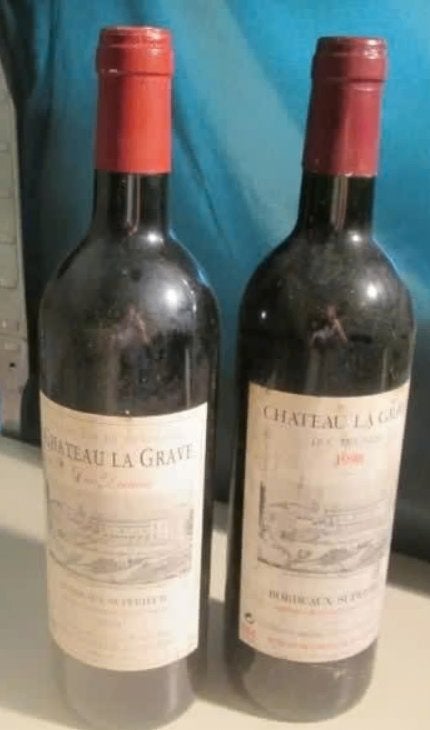 2 fois Château La Grave Duc Decazes - 1998/2001, Enlèvement ou Envoi, Pleine, Comme neuf, Vin rouge