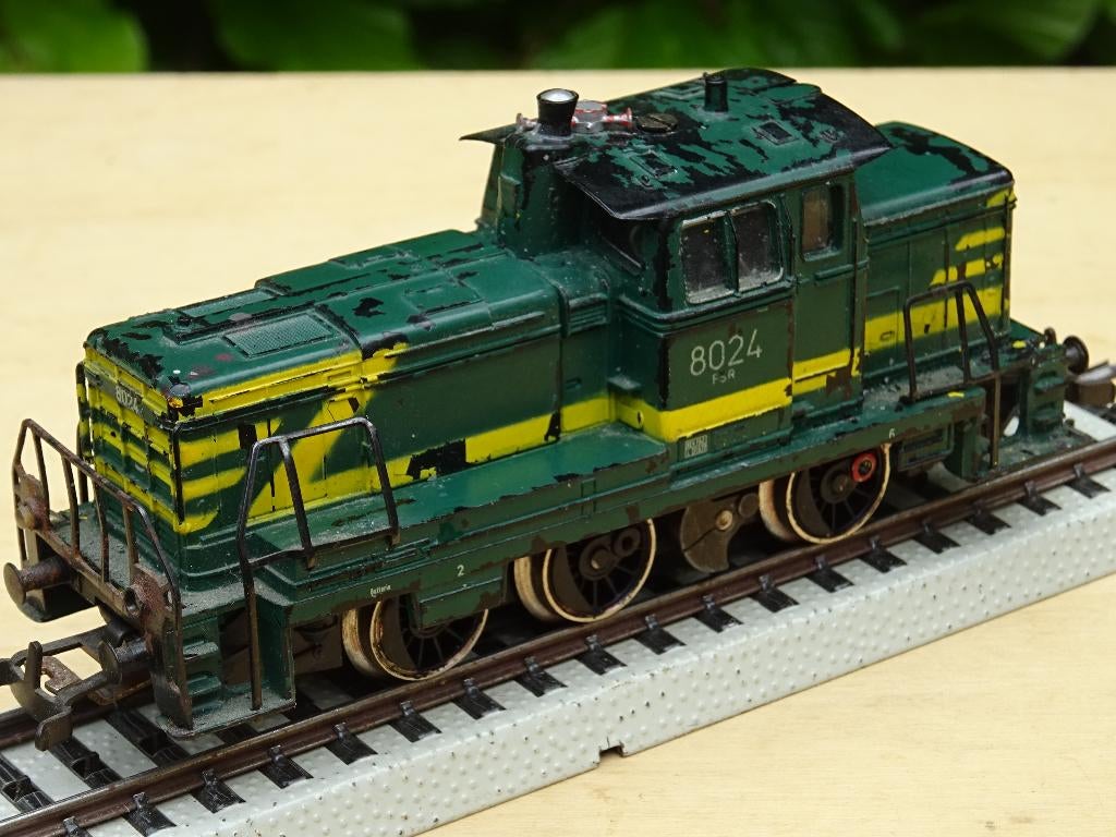 Locomotive de manœuvre diesel belge - Märklin - HO, Analogique, Enlèvement ou Envoi, Courant alternatif, Utilisé