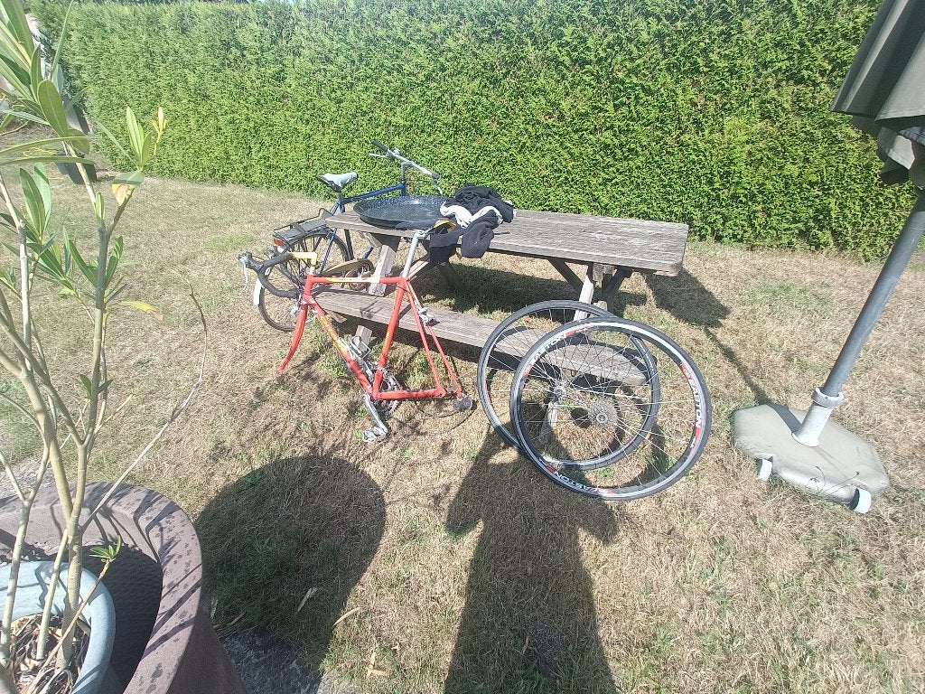 Retro fietskader, Gebruikt, Velgrem, 53 tot 57 cm, Ophalen