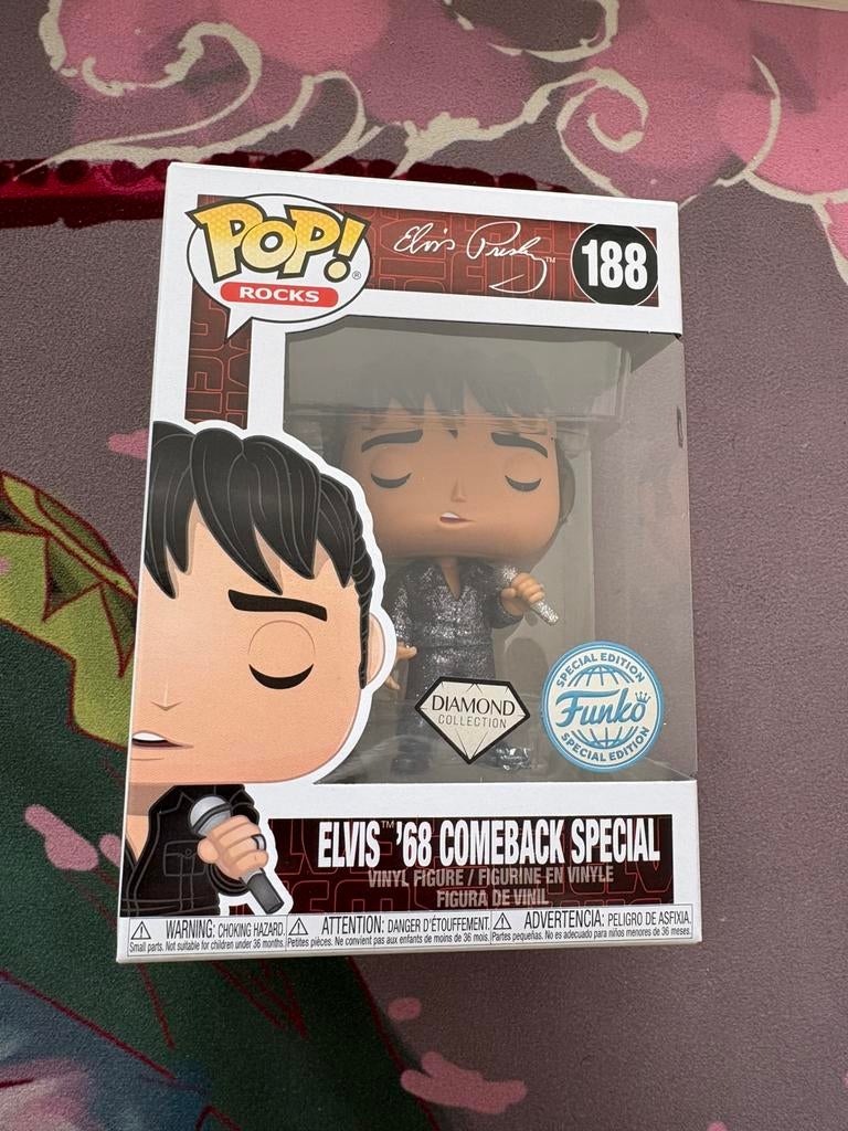 Elvis Presley ’68 Comeback Special Funko Pop #188 Diamond, Collections, Enlèvement ou Envoi, Comme neuf