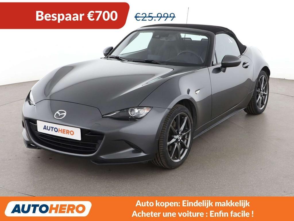 Mazda MX-5 2.0 Sports-Line (année de construction 2019), Cuir, Argent ou Gris, Achat, Boîte manuelle
