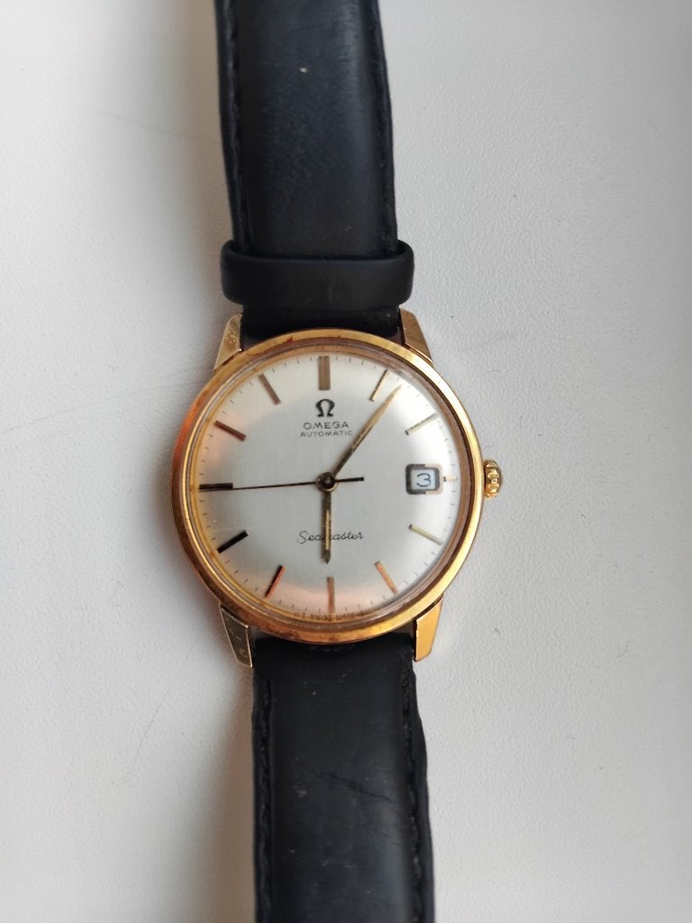 Omega Seamaster Automaat 166.002, Staal, Ophalen of Verzenden, Omega, Leer