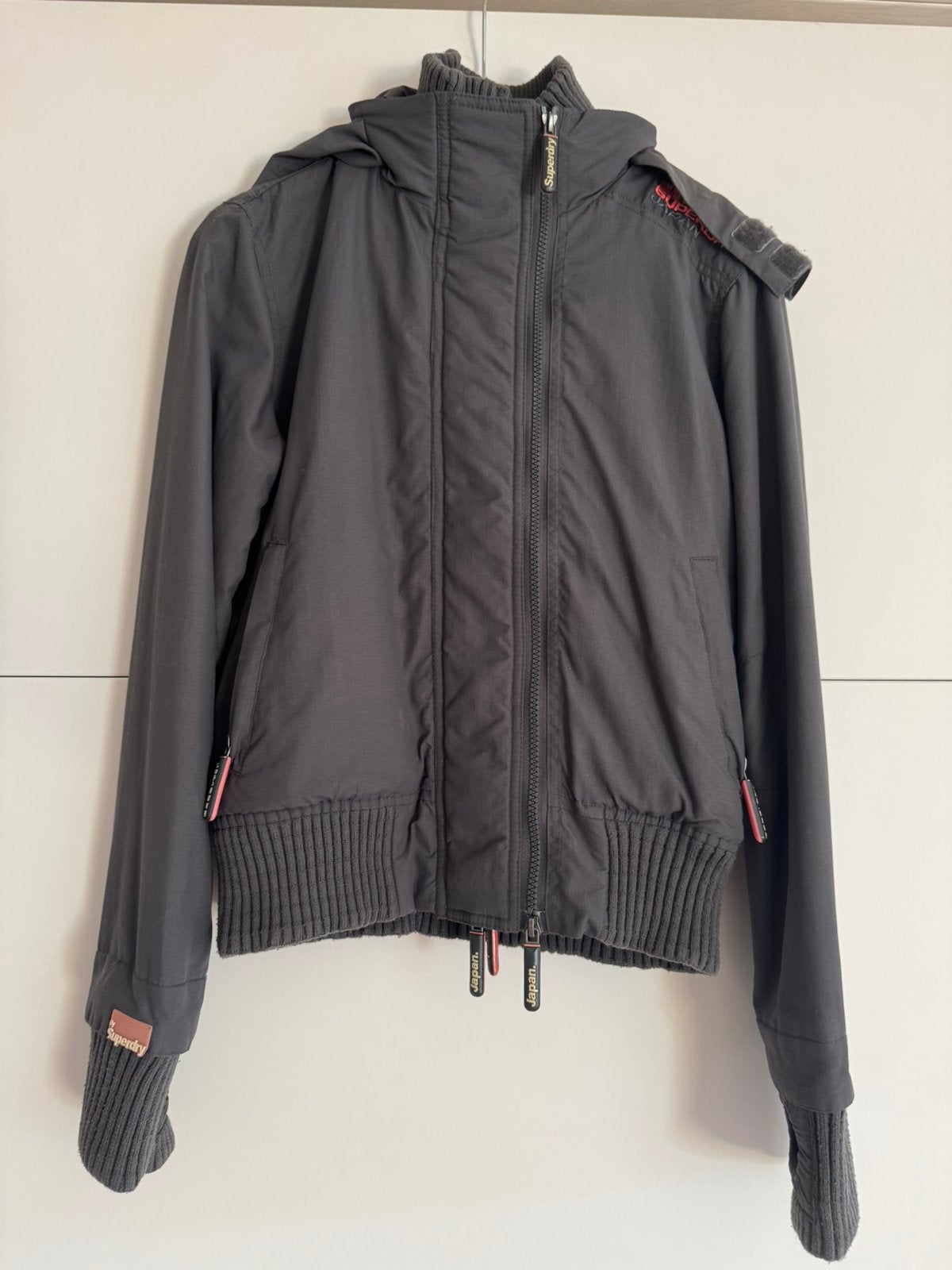 Jas superdry, Ophalen, Zo goed als nieuw, Overige maten, Grijs