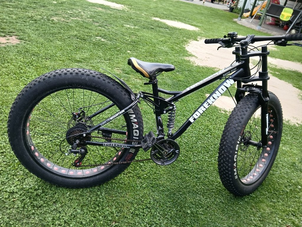 Fatbike ,NIET elektrisch, Fietsen en Brommers, Fully, Zo goed als nieuw, Schijfrem, Ophalen