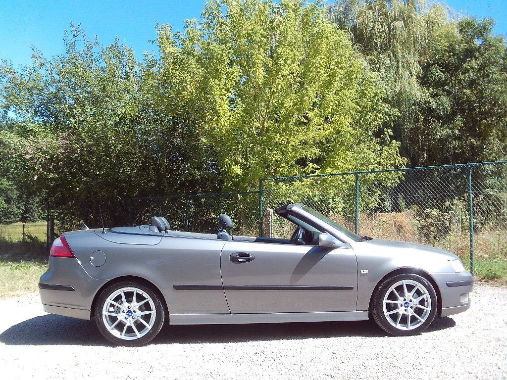 SAAB 9-3 Cabrio Vector BENZINE 150PK TURBO 18"Alu GPS TOP, Autos, Cuir, Argent ou Gris, Achat, 110 kW