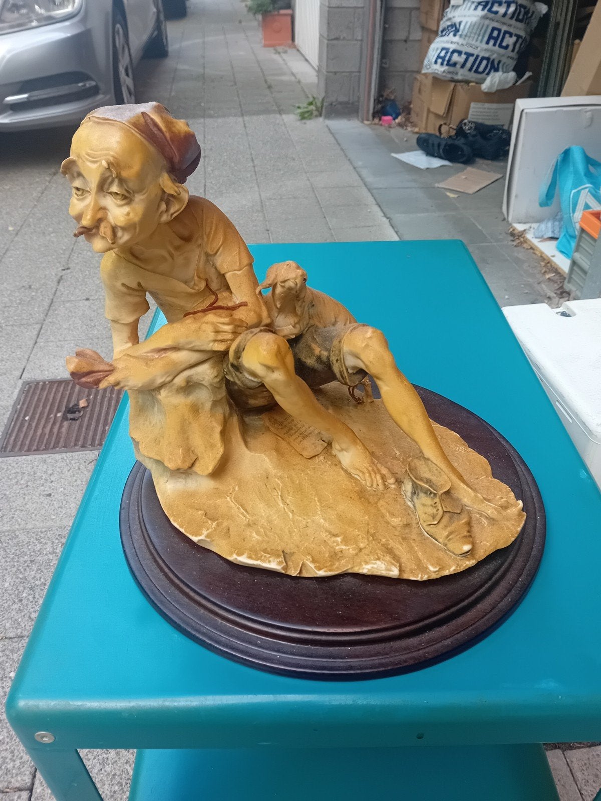 Chinese man met hond, Ophalen, Zo goed als nieuw