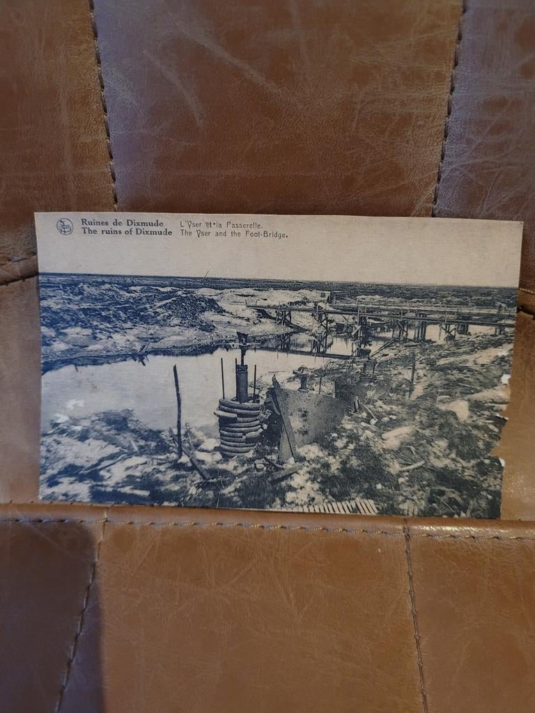 Ruines de Dixmude - L'Yser et la Passerelle, Collections, Enlèvement ou Envoi