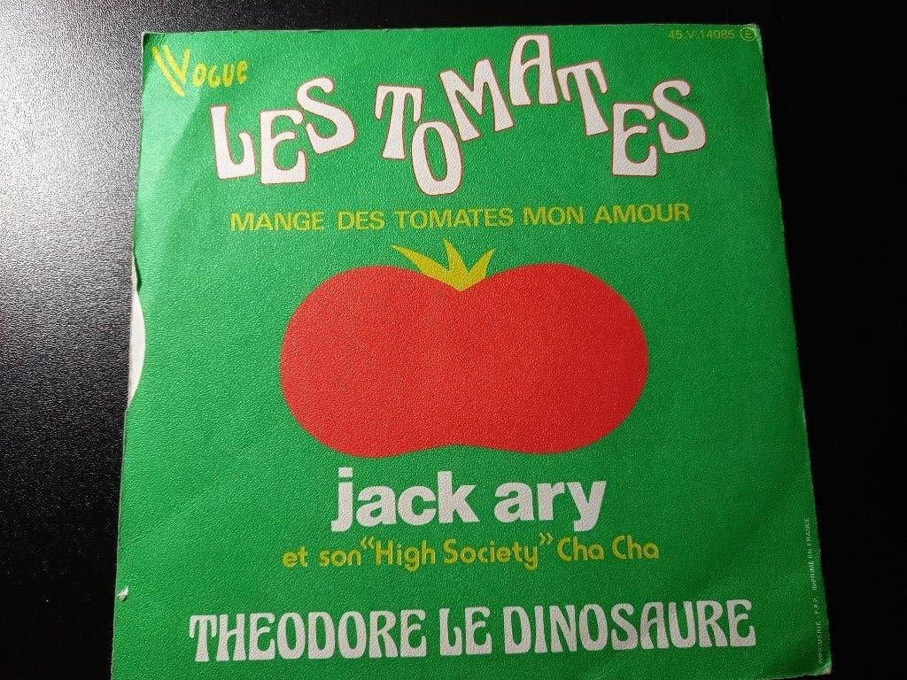 Jack Ary - Les Tomates " Popcorn Cha Cha Cha ", CD & DVD, Vinyles Singles, Latino et Salsa, Enlèvement ou Envoi, 7 inch, Housse de protection extérieure