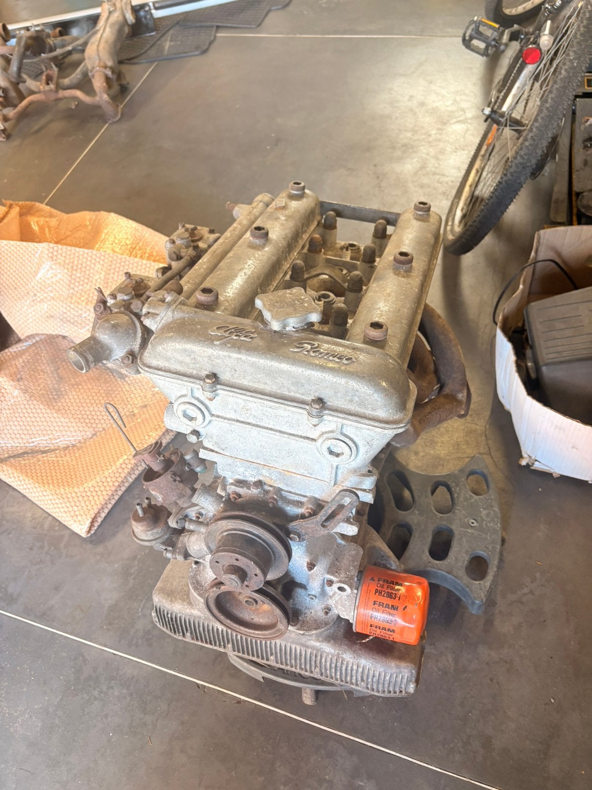 Alfa GT junior motortype 105 1750 cc, Ophalen, Gebruikt