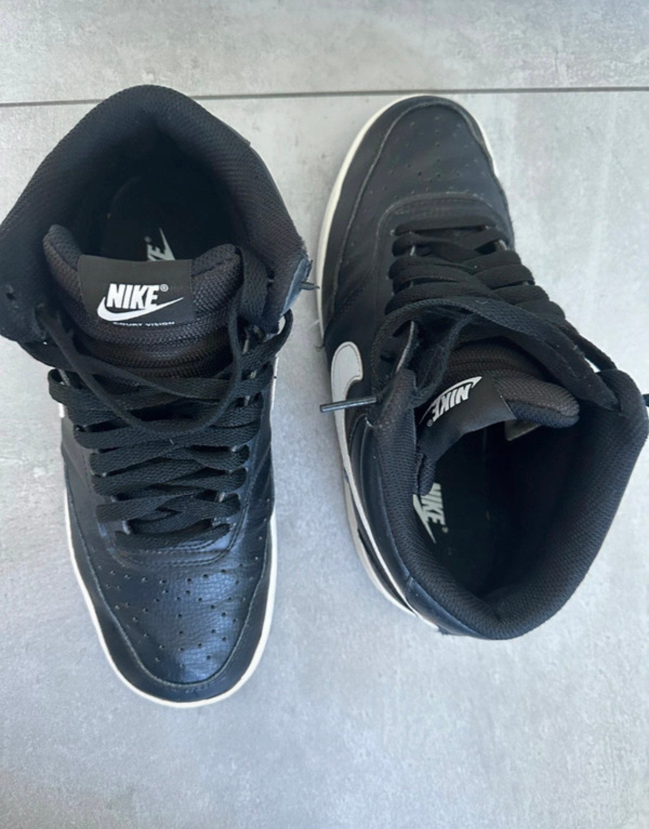 Air force 1 mid black, Enlèvement, Porté, Baskets, Noir