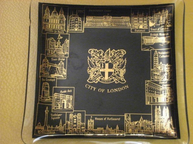 Cendrier — City of London - carré, Collections, Enlèvement ou Envoi, Comme neuf, Cendrier