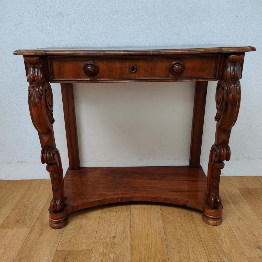 Table d'appoint ancienne vintage, table murale, Enlèvement ou Envoi, Utilisé