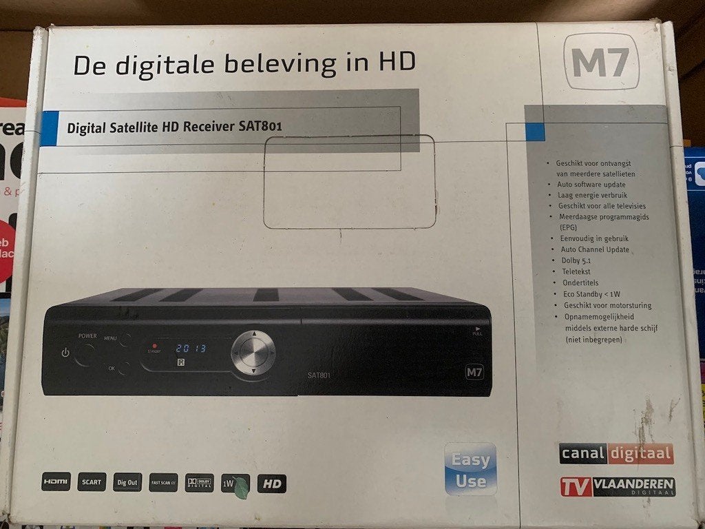 Récepteur satellite numérique, Enlèvement, Utilisé