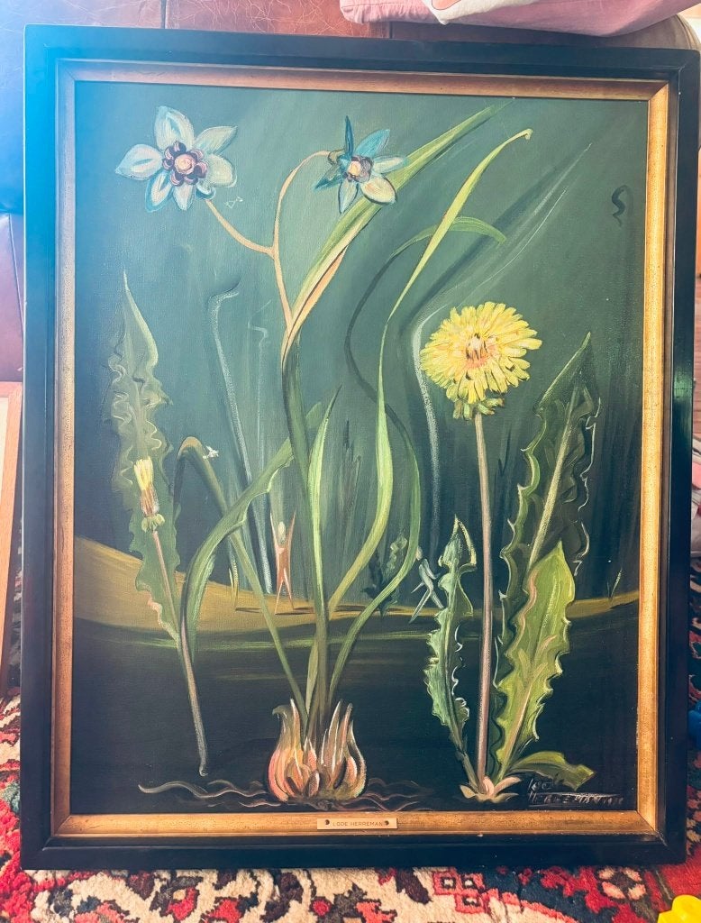 Olieverschilderij, Peinture à l'huile, Panneau, Signé, Enlèvement