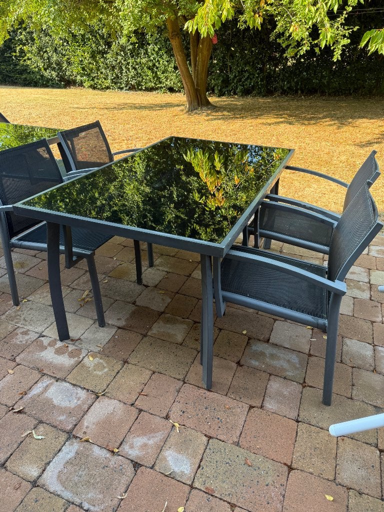 Ensemble de jardin en aluminium, Aluminium, Utilisé, Sets de jardin, Enlèvement