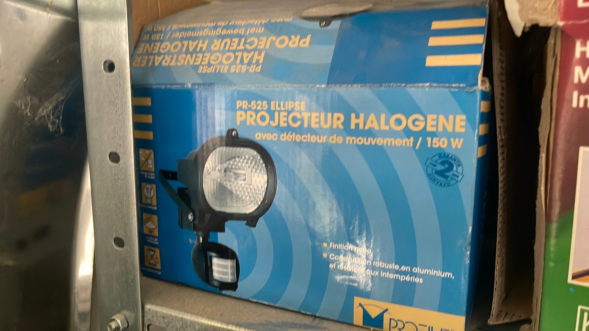 Projecteur halogène extérieur détecteur de mouvement 150W, Enlèvement, Comme neuf