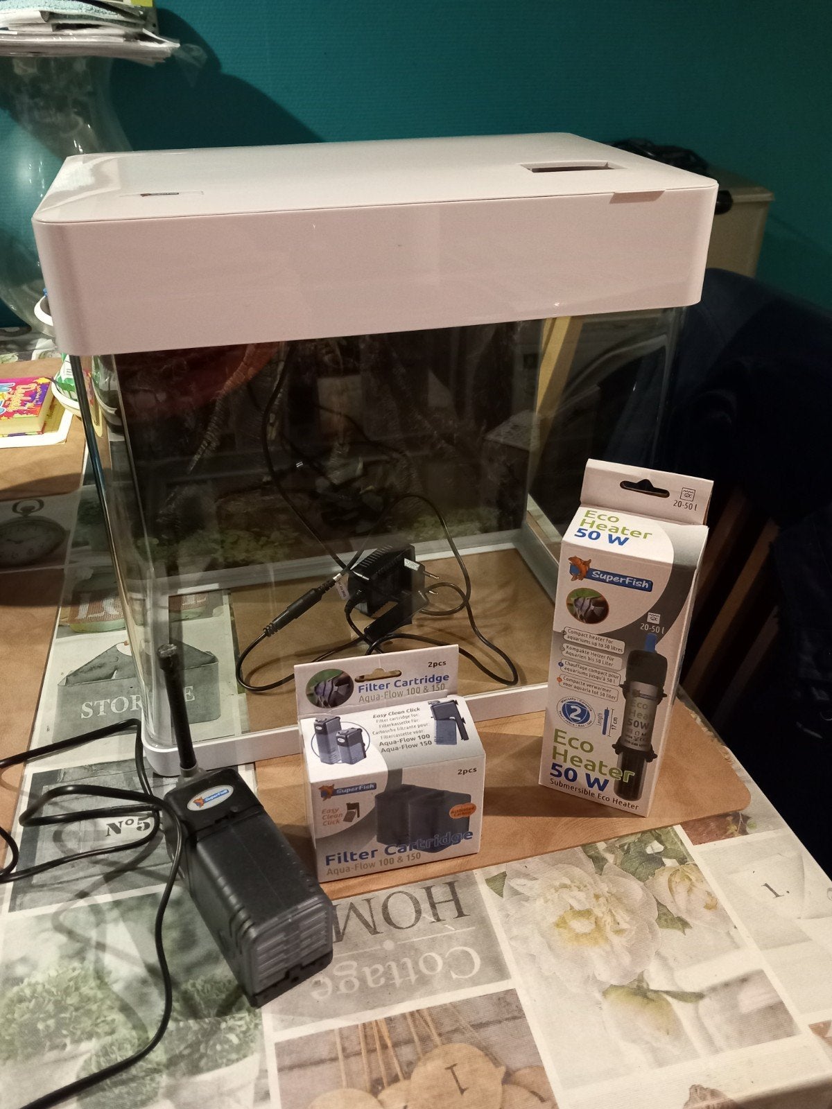 aquarium superfish 35 liter met toebehoren, Ophalen, Filter, Superfish