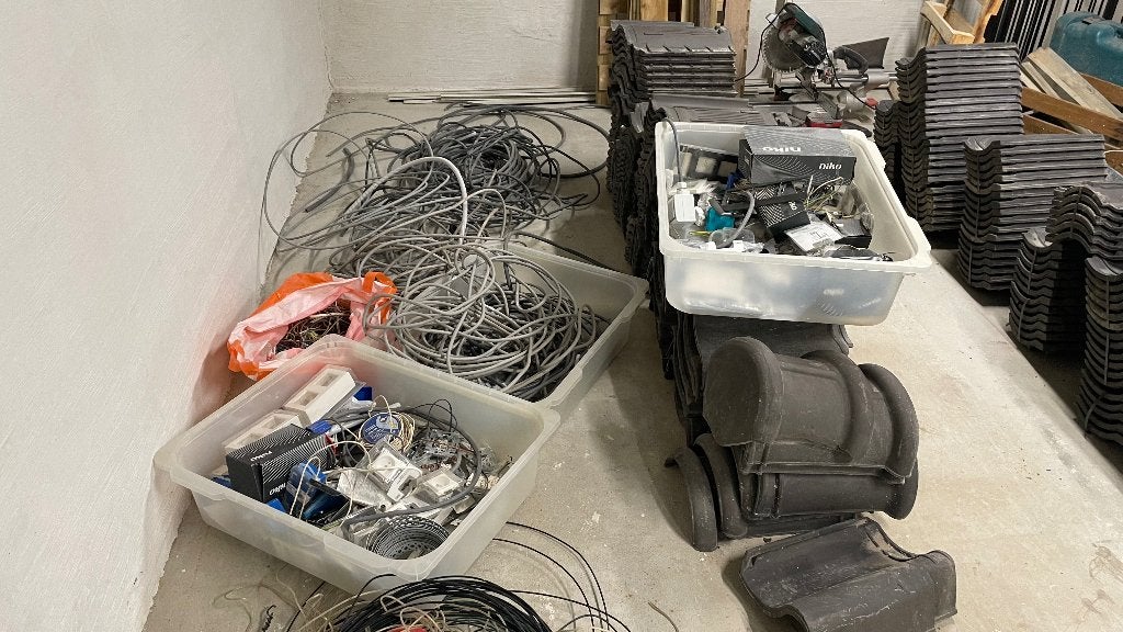 Elektrische kabels en toebehoren, Ophalen, Gebruikt