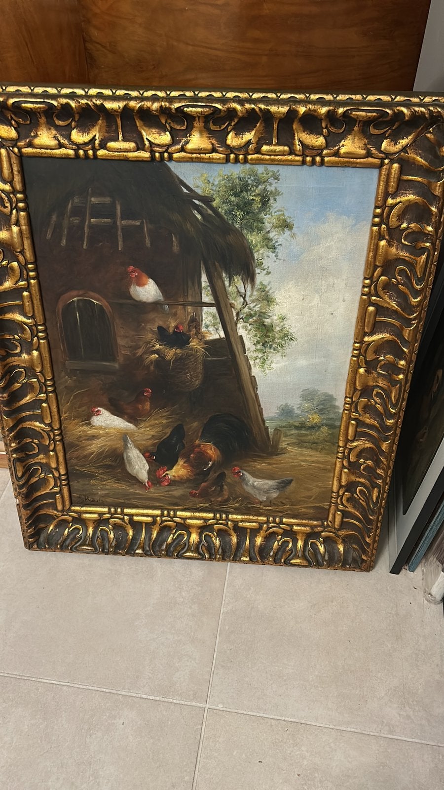 Schilderijen en kaders, Ophalen