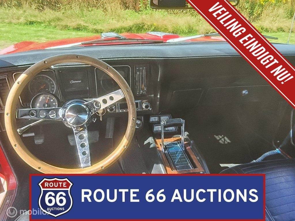 Chevrolet Camaro 427 | 1969 | Route 66 Auctions, Chevrolet, Zwart, Bedrijf, Handgeschakeld