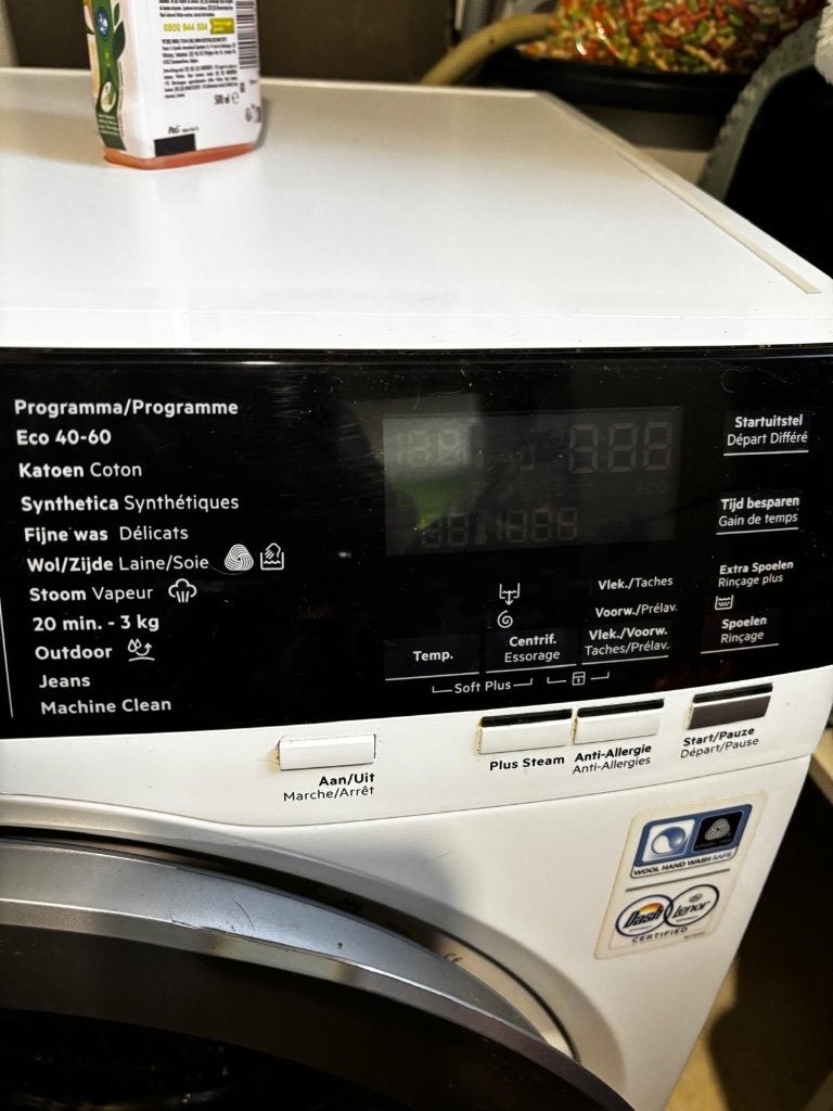 Wasmachine, Elektronische apparatuur, Wasmachines, Ophalen, 6 tot 8 kg, Zo goed als nieuw, Energieklasse A of zuiniger