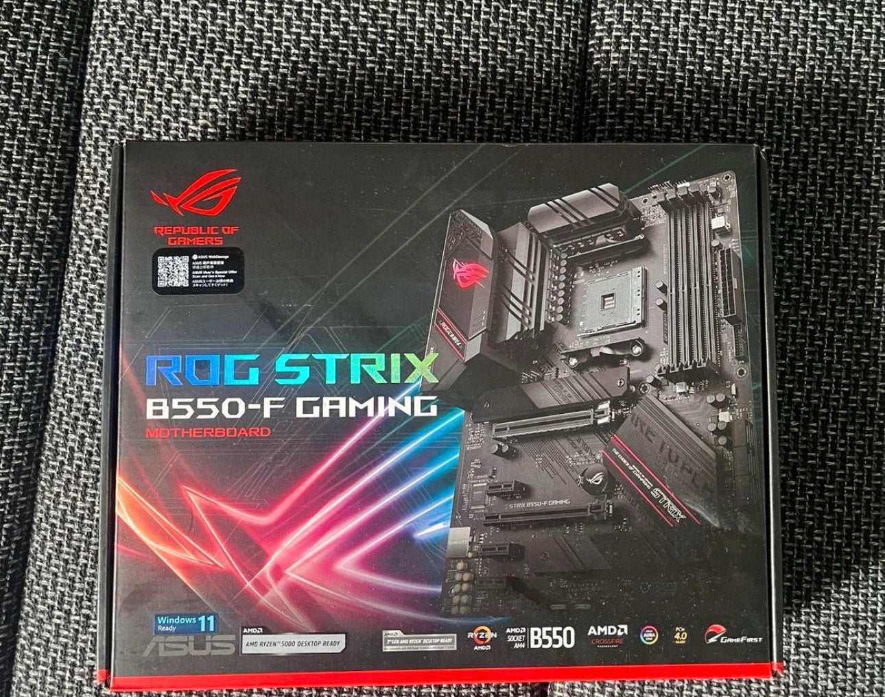 R7 5700x3D + Asus rog b550-F + 16go corsair, Computers en Software, Moederborden, Ophalen of Verzenden, Zo goed als nieuw