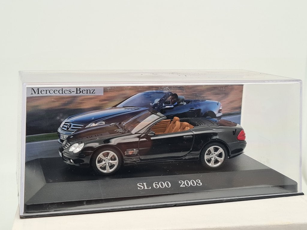 Mercedes Benz SL 600 cabriolet (2003) - 1/43, Envoi, Comme neuf, Voiture