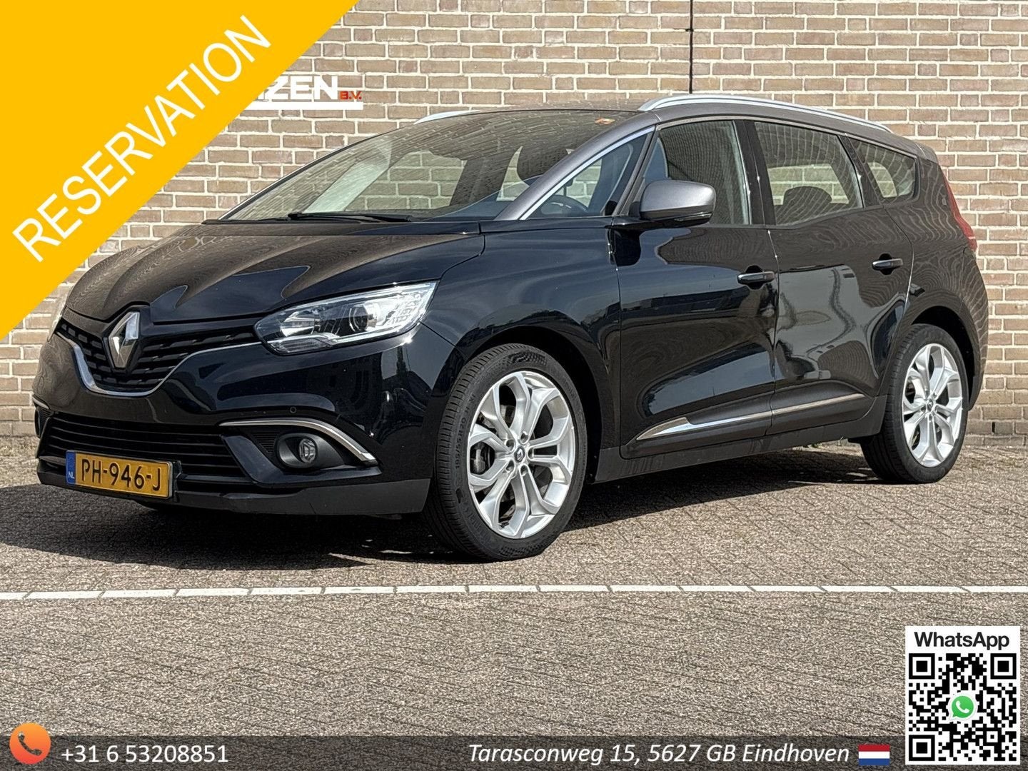 Renault Grand Scenic 1.2 TCe Zen | Climate | Cruise | Navi |, Auto's, Renault, Monovolume, Zwart, Bedrijf, Handgeschakeld